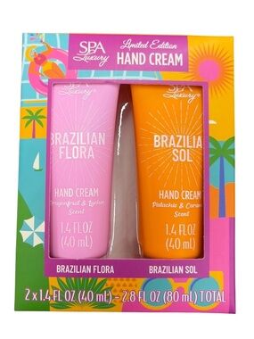 SPA Luxury Brazilian Flora & Sol Hand Cream Gift Set
Limited Edition NWT sealed
